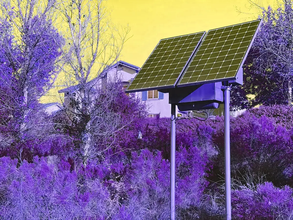 Placas solares en una vivienda de Baeza, Jaén